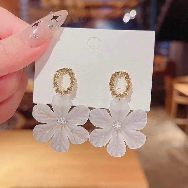 White_Stainless_Steel_Alloy_Earrings_For_Women