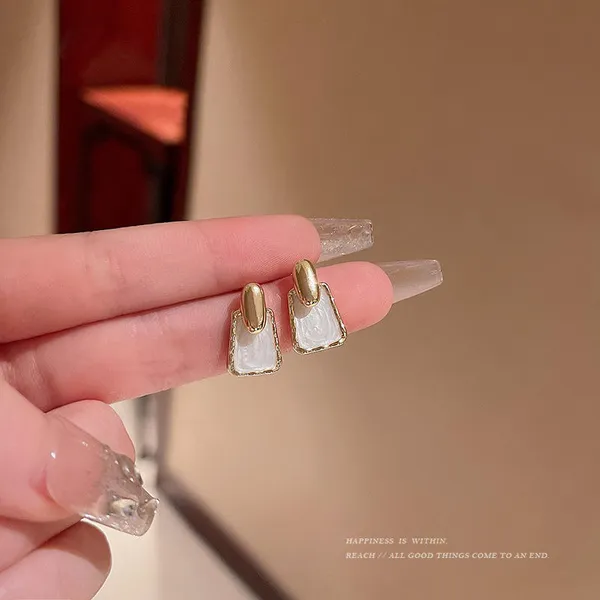 White_Stainless_Steel_Alloy_Earrings_For_Women