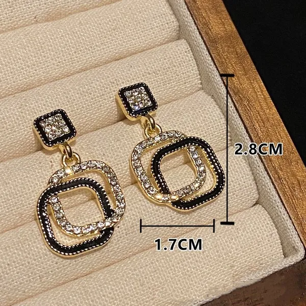 Black_Stainless_Steel_Alloy_Earrings_For_Women