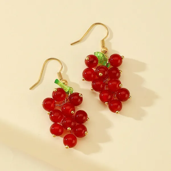 Red_Stainless_Steel_Alloy_Earrings_For_Women