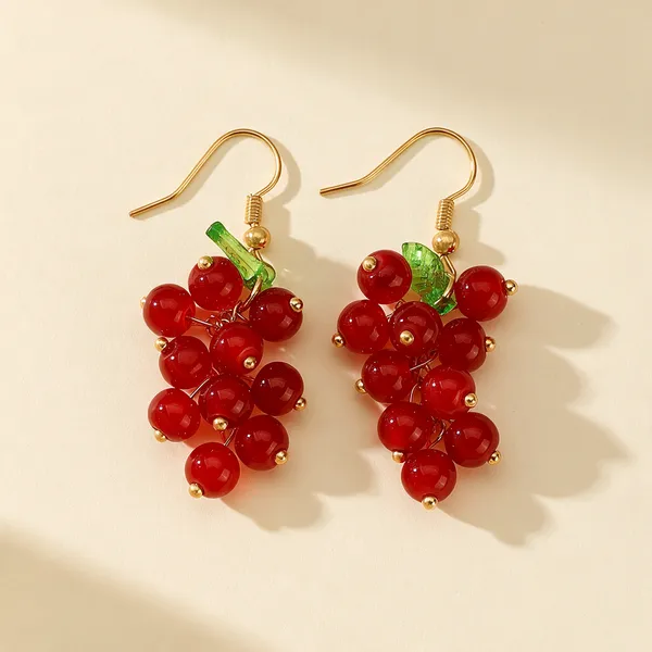 Red_Stainless_Steel_Alloy_Earrings_For_Women
