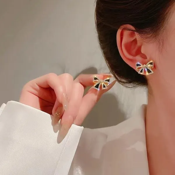 Black_Stainless_Steel_Alloy_Earrings_For_Women
