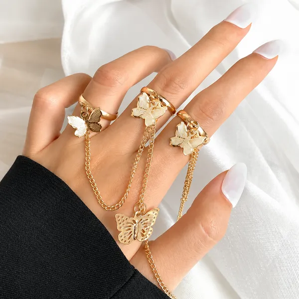 Gold_Silver_Stainless_Steel_Alloy_Ring_For_Women