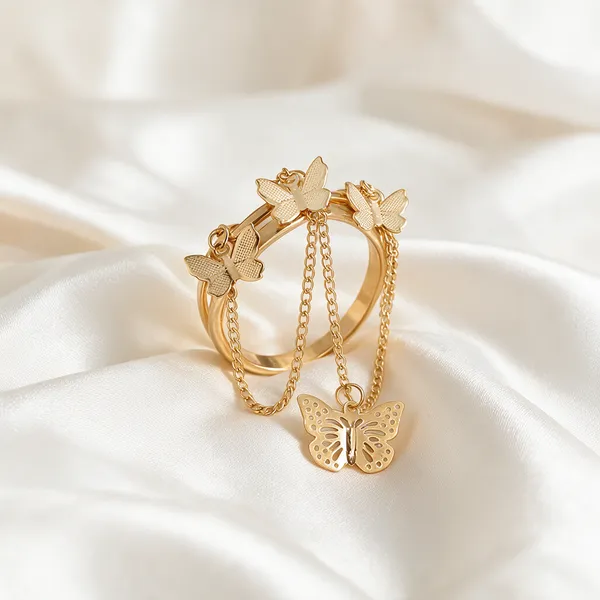 Gold_Silver_Stainless_Steel_Alloy_Ring_For_Women