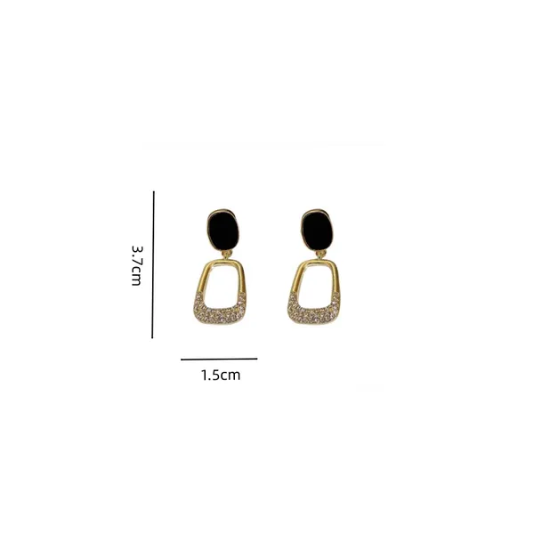 Black_Stainless_Steel_Alloy_Earrings_For_Women