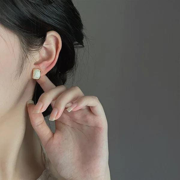 White_Stainless_Steel_Alloy_Earrings_For_Women