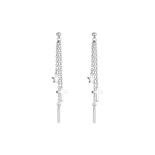 Silver_Stainless_Steel_Alloy_Earrings_For_Women