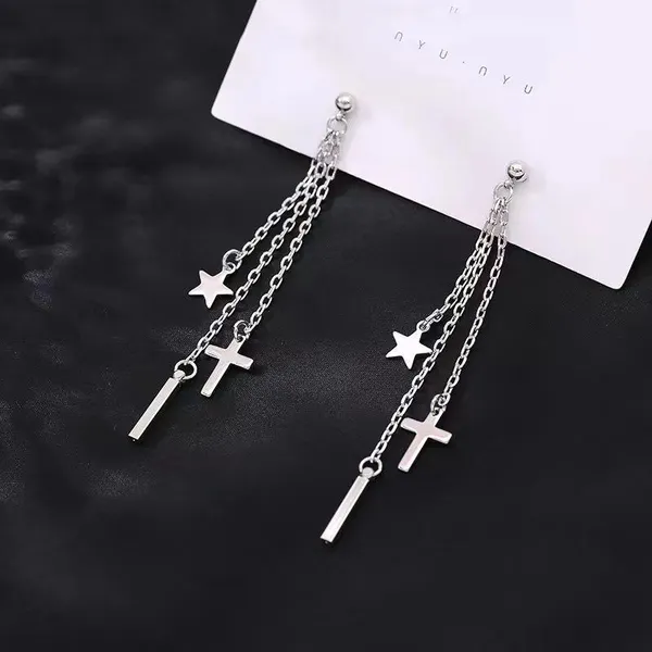 Silver_Stainless_Steel_Alloy_Earrings_For_Women