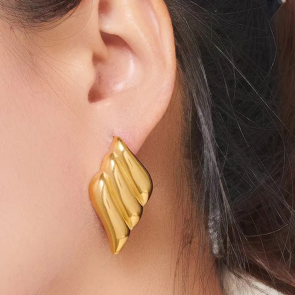 Gold_Stainless_Steel_Alloy_Earrings_For_Women