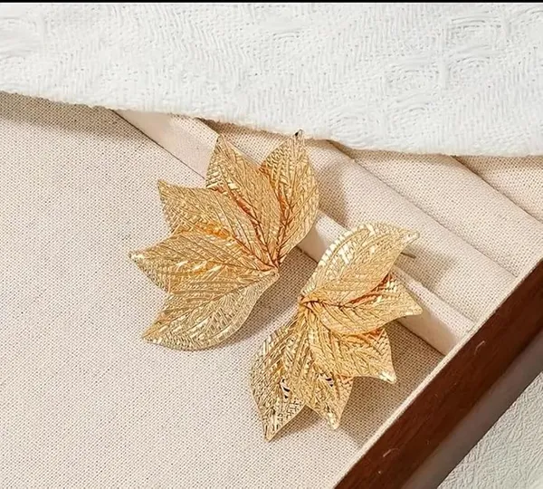 Gold_Stainless_Steel_Alloy_Earrings_For_Women