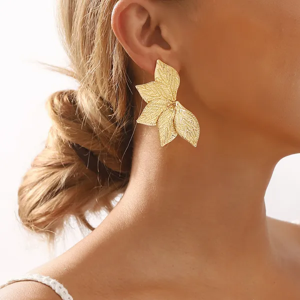 Gold_Stainless_Steel_Alloy_Earrings_For_Women