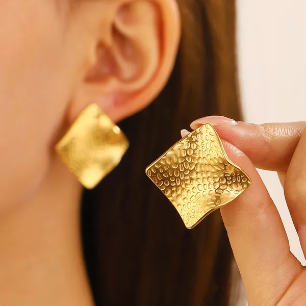 Gold_Stainless_Steel_Alloy_Earrings_For_Women