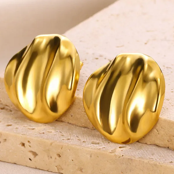 Gold_Stainless_Steel_Alloy_Earrings_For_Women