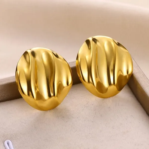 Gold_Stainless_Steel_Alloy_Earrings_For_Women