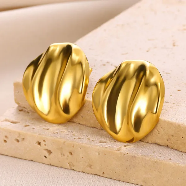 Gold_Stainless_Steel_Alloy_Earrings_For_Women