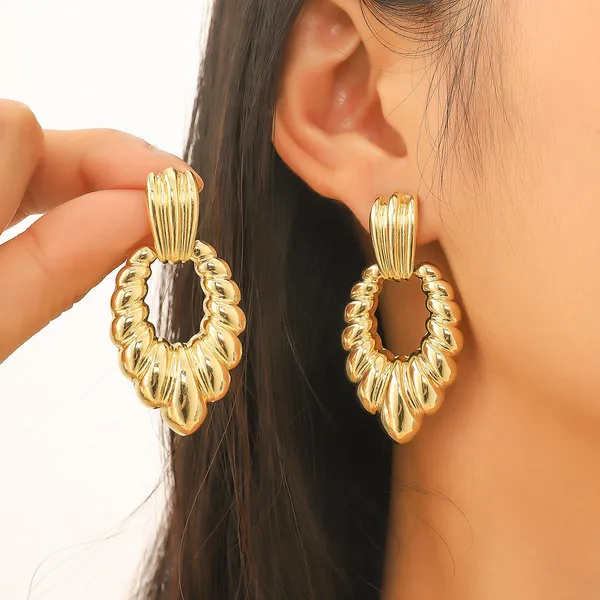 Gold_Stainless_Steel_Alloy_Earrings_For_Women