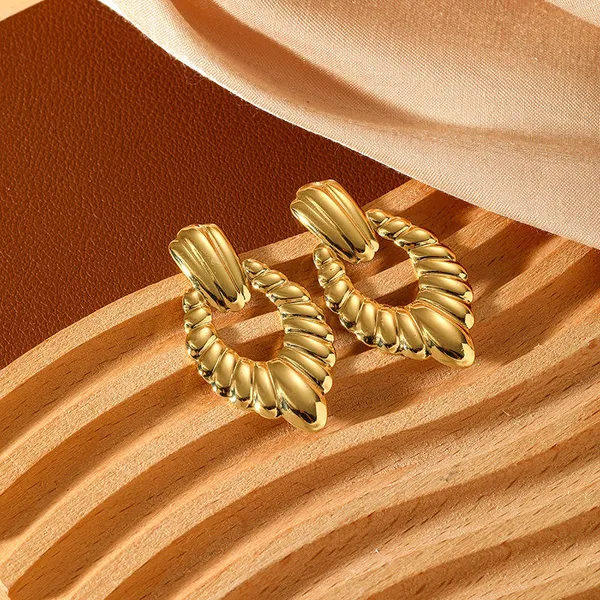 Gold_Stainless_Steel_Alloy_Earrings_For_Women