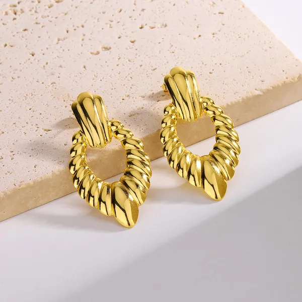 Gold_Stainless_Steel_Alloy_Earrings_For_Women