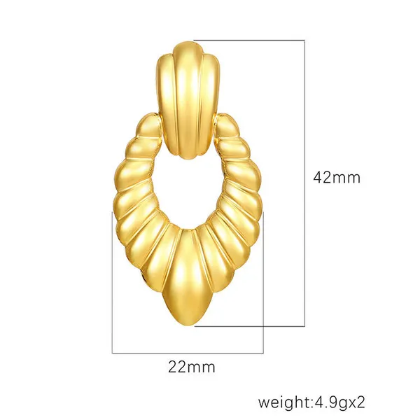 Gold_Stainless_Steel_Alloy_Earrings_For_Women