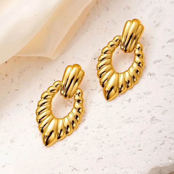 Gold_Stainless_Steel_Alloy_Earrings_For_Women