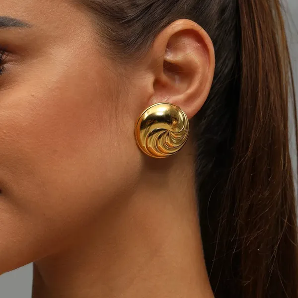 Gold_Stainless_Steel_Alloy_Earrings_For_Women