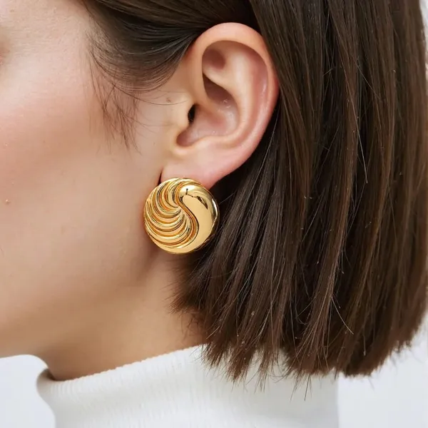 Gold_Stainless_Steel_Alloy_Earrings_For_Women