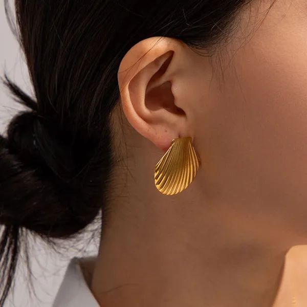 Gold_Stainless_Steel_Alloy_Earrings_For_Women