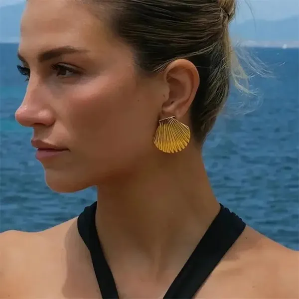 Gold_Stainless_Steel_Alloy_Earrings_For_Women