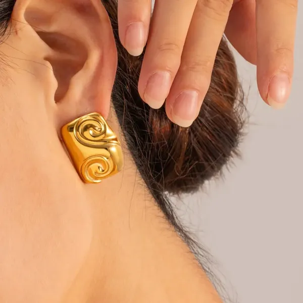 Gold_Stainless_Steel_Alloy_Earrings_For_Women