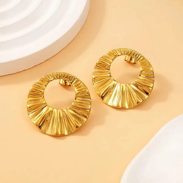 Gold_Stainless_Steel_Alloy_Earrings_For_Women