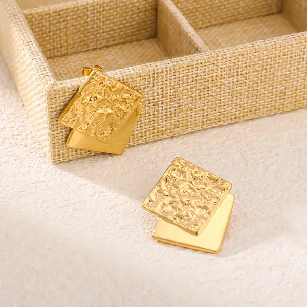 Gold_Stainless_Steel_Alloy_Earrings_For_Women