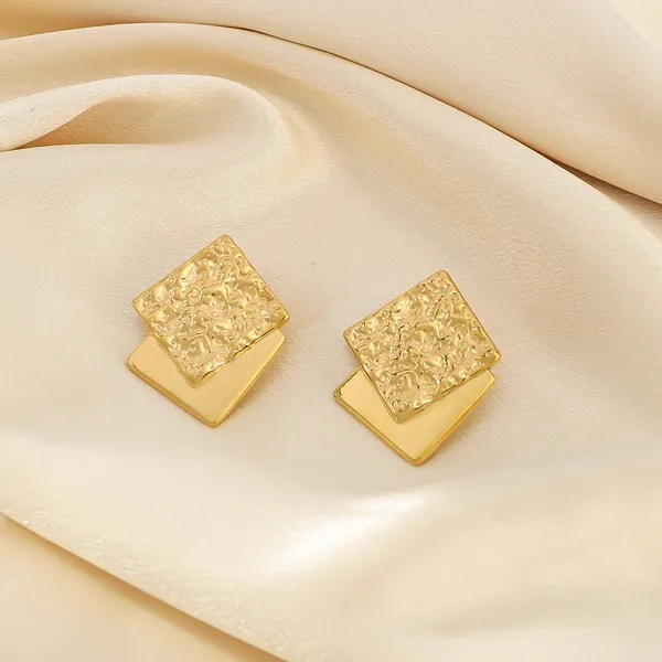 Gold_Stainless_Steel_Alloy_Earrings_For_Women