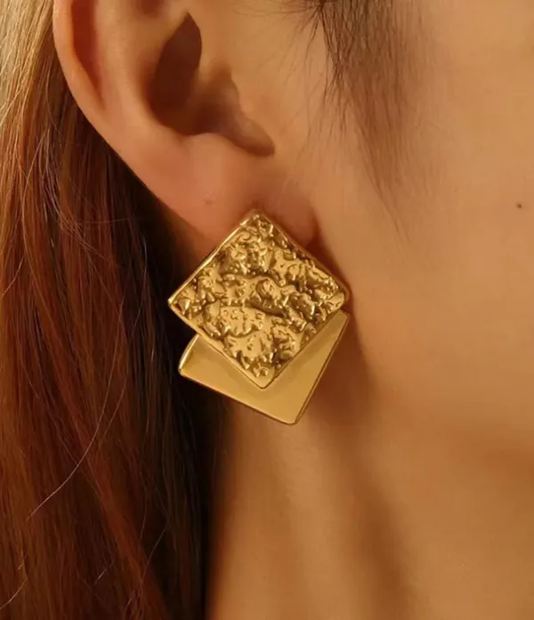 Gold_Stainless_Steel_Alloy_Earrings_For_Women