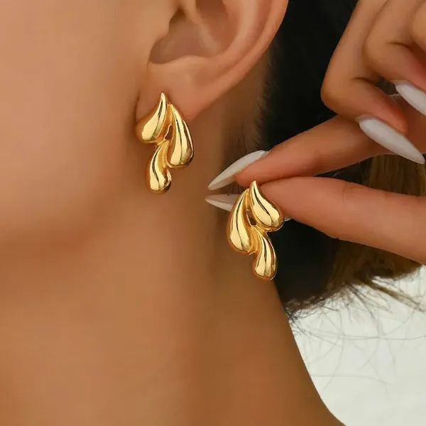 Gold_Stainless_Steel_Alloy_Earrings_For_Women