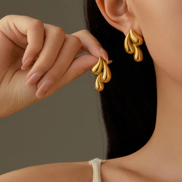 Gold_Stainless_Steel_Alloy_Earrings_For_Women