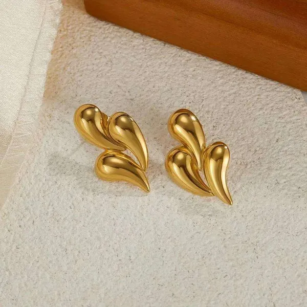 Gold_Stainless_Steel_Alloy_Earrings_For_Women