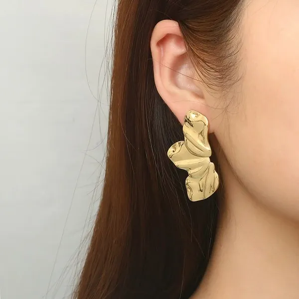 Gold_Stainless_Steel_Alloy_Earrings_For_Women