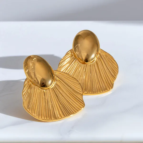 Gold_Stainless_Steel_Alloy_Earrings_For_Women