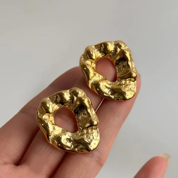 Gold_Stainless_Steel_Alloy_Earrings_For_Women