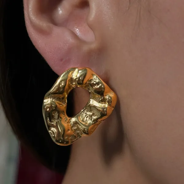 Gold_Stainless_Steel_Alloy_Earrings_For_Women