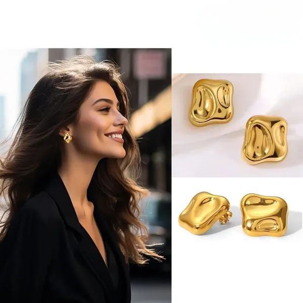Gold_Stainless_Steel_Alloy_Earrings_For_Women