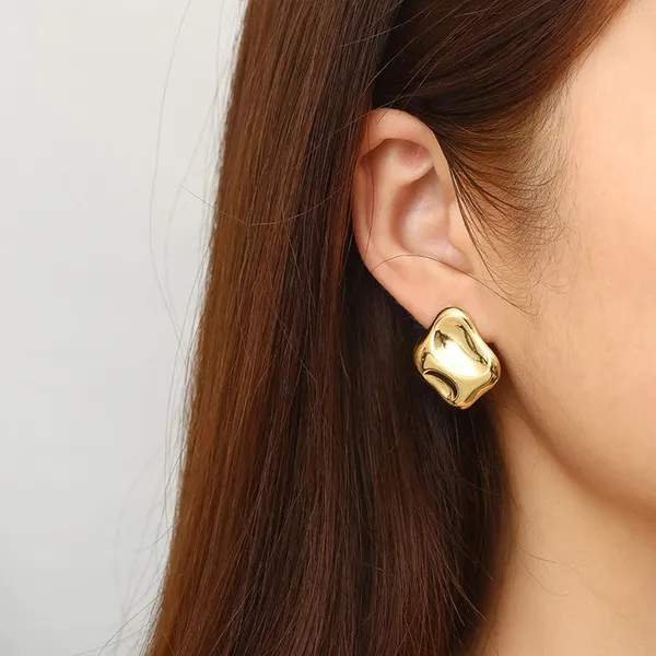 Gold_Stainless_Steel_Alloy_Earrings_For_Women