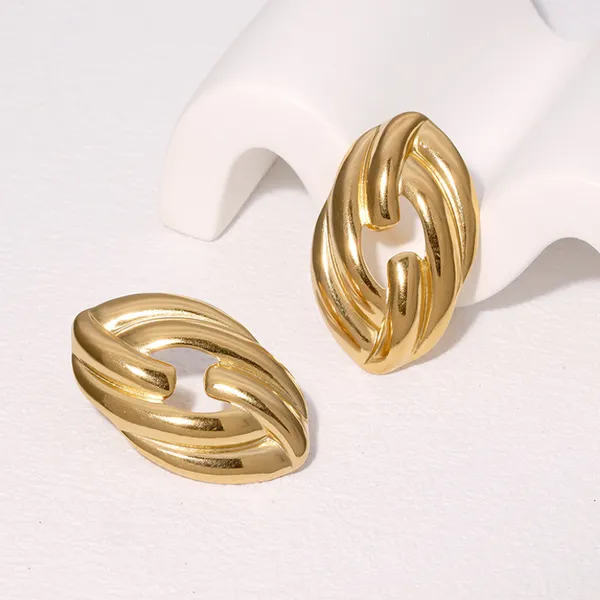 Gold_Stainless_Steel_Alloy_Earrings_For_Women