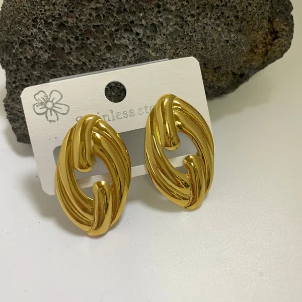 Gold_Stainless_Steel_Alloy_Earrings_For_Women