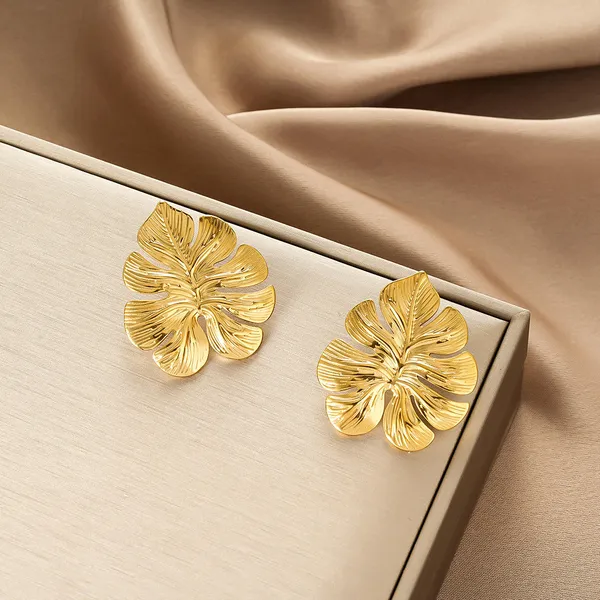 Gold_Stainless_Steel_Alloy_Earrings_For_Women