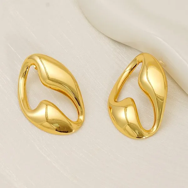 Gold_Stainless_Steel_Alloy_Earrings_For_Women
