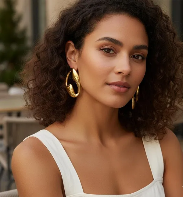 Gold_Stainless_Steel_Alloy_Earrings_For_Women