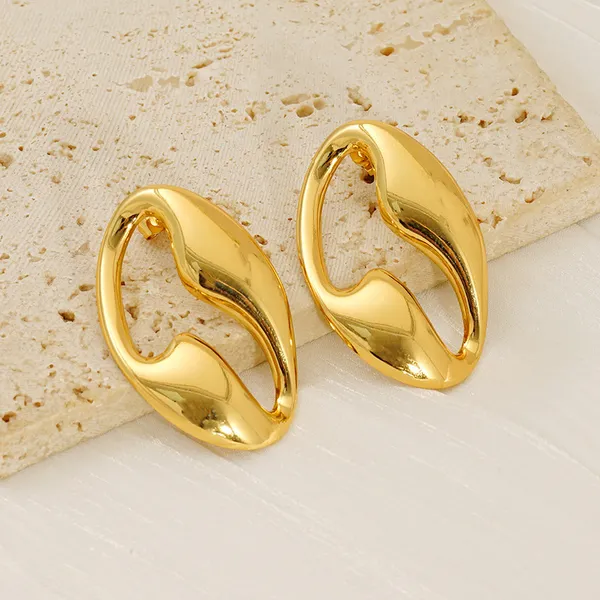 Gold_Stainless_Steel_Alloy_Earrings_For_Women