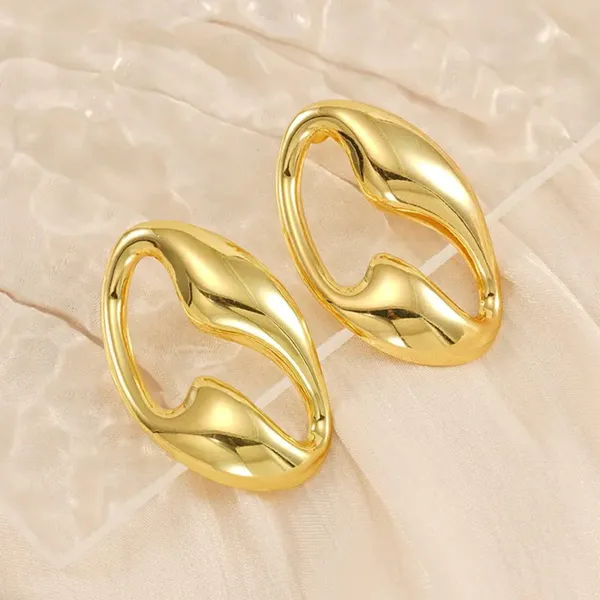 Gold_Stainless_Steel_Alloy_Earrings_For_Women