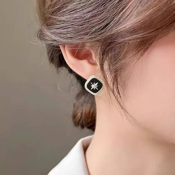 Black_Stainless_Steel_Alloy_Earrings_For_Women